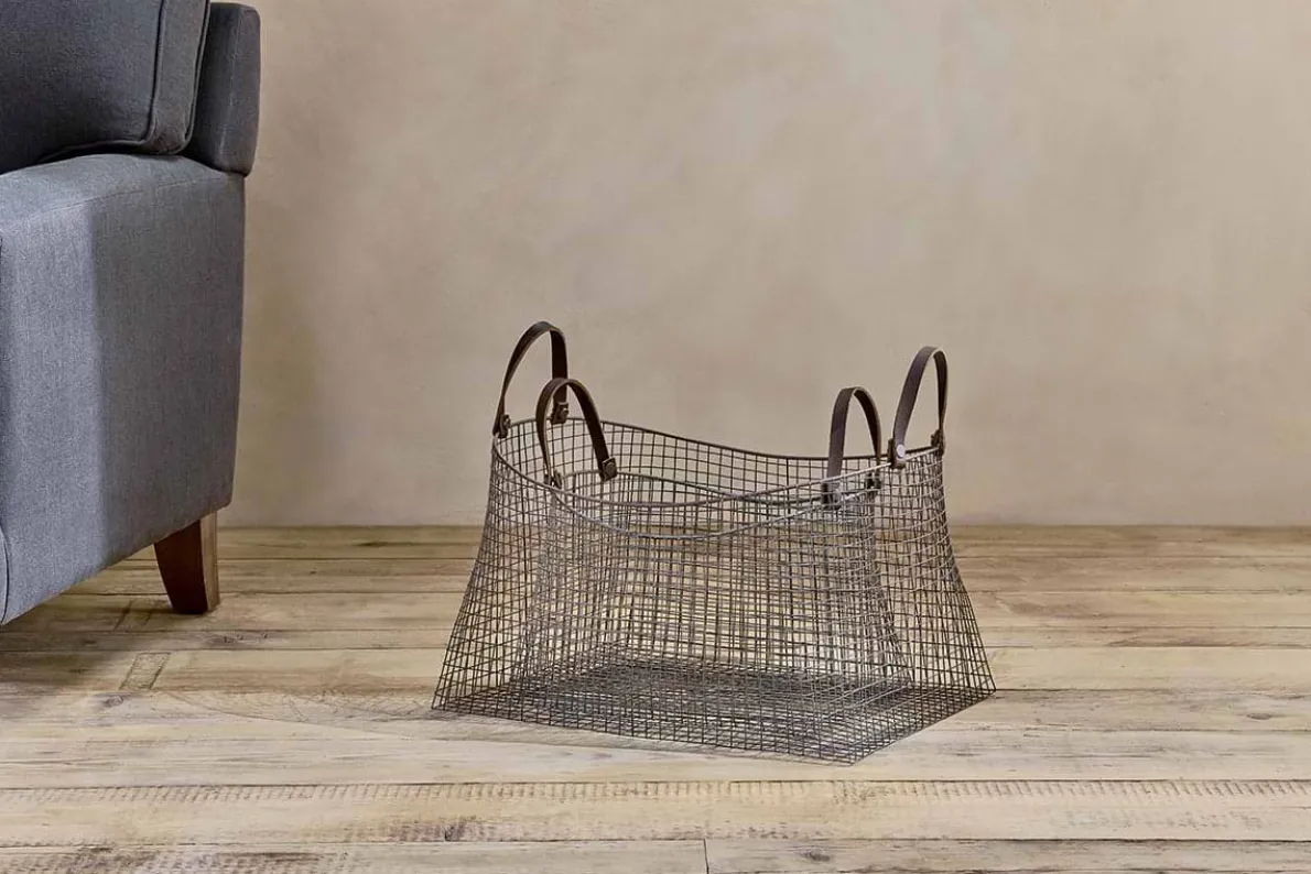 Adah Iron Baskets - Brown (Set of 2)