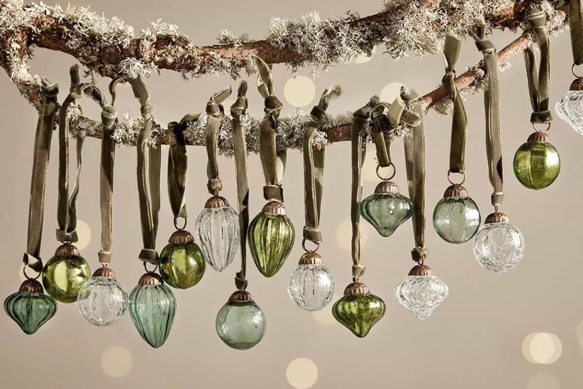 Adisa Bauble Jar - Mixed Green & Clear (Set of 16)