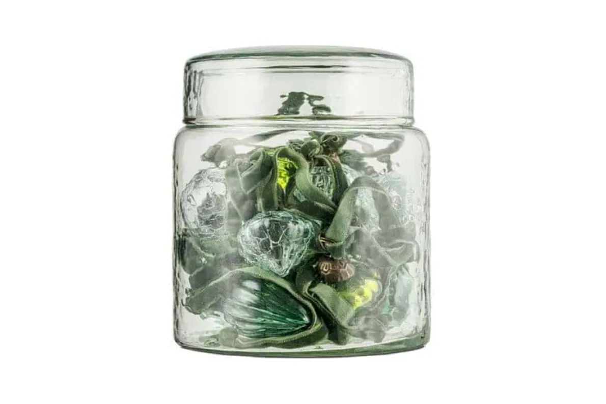 Adisa Bauble Jar - Mixed Green & Clear (Set of 16)
