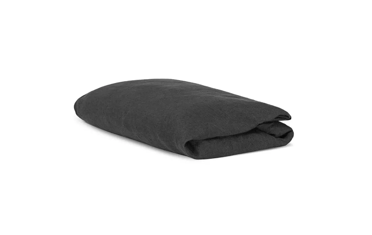 Adya Linen Fitted Sheet - Charcoal