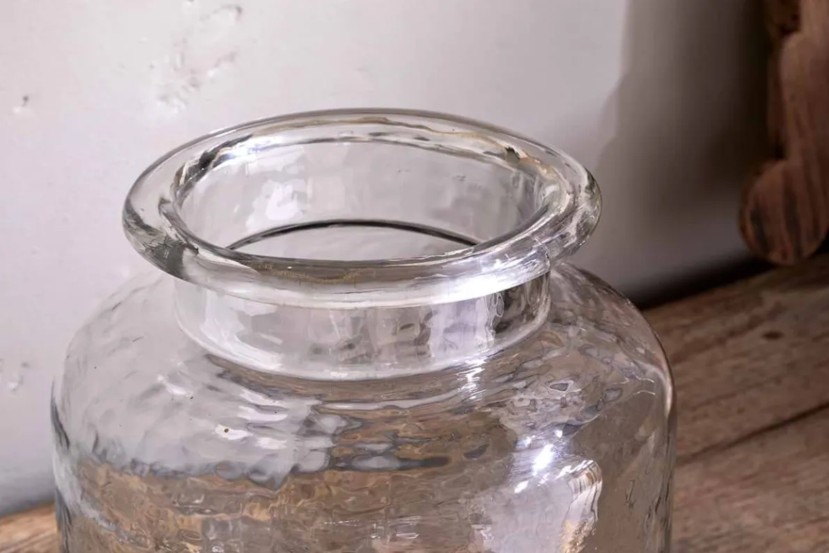 Akra Recycled Glass Vase - Clear