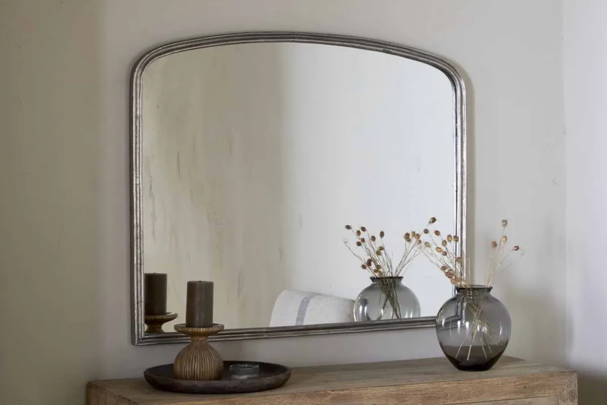 Almora Wall Mirror - Antique Nickle