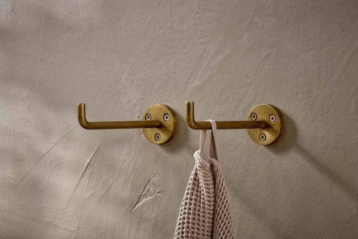 Aniko Iron Hook - Brass (Set of 2)