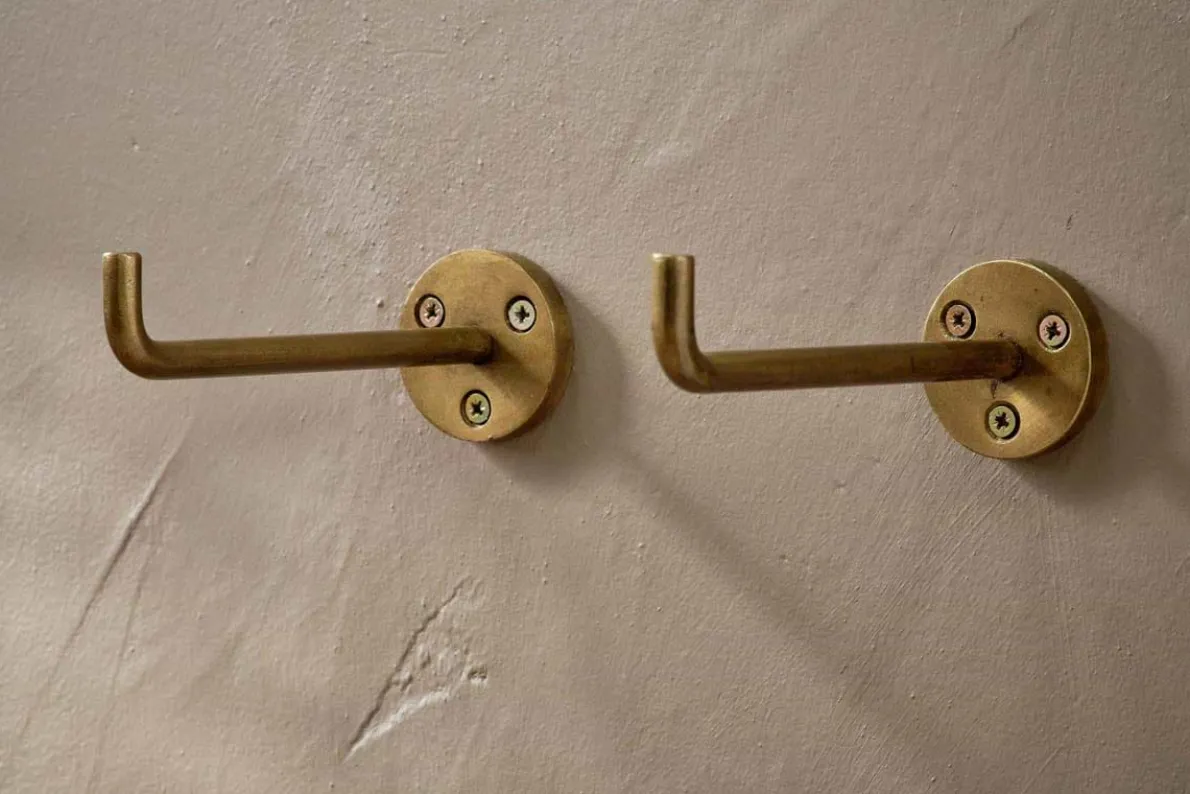 Aniko Iron Hook - Brass (Set of 2)