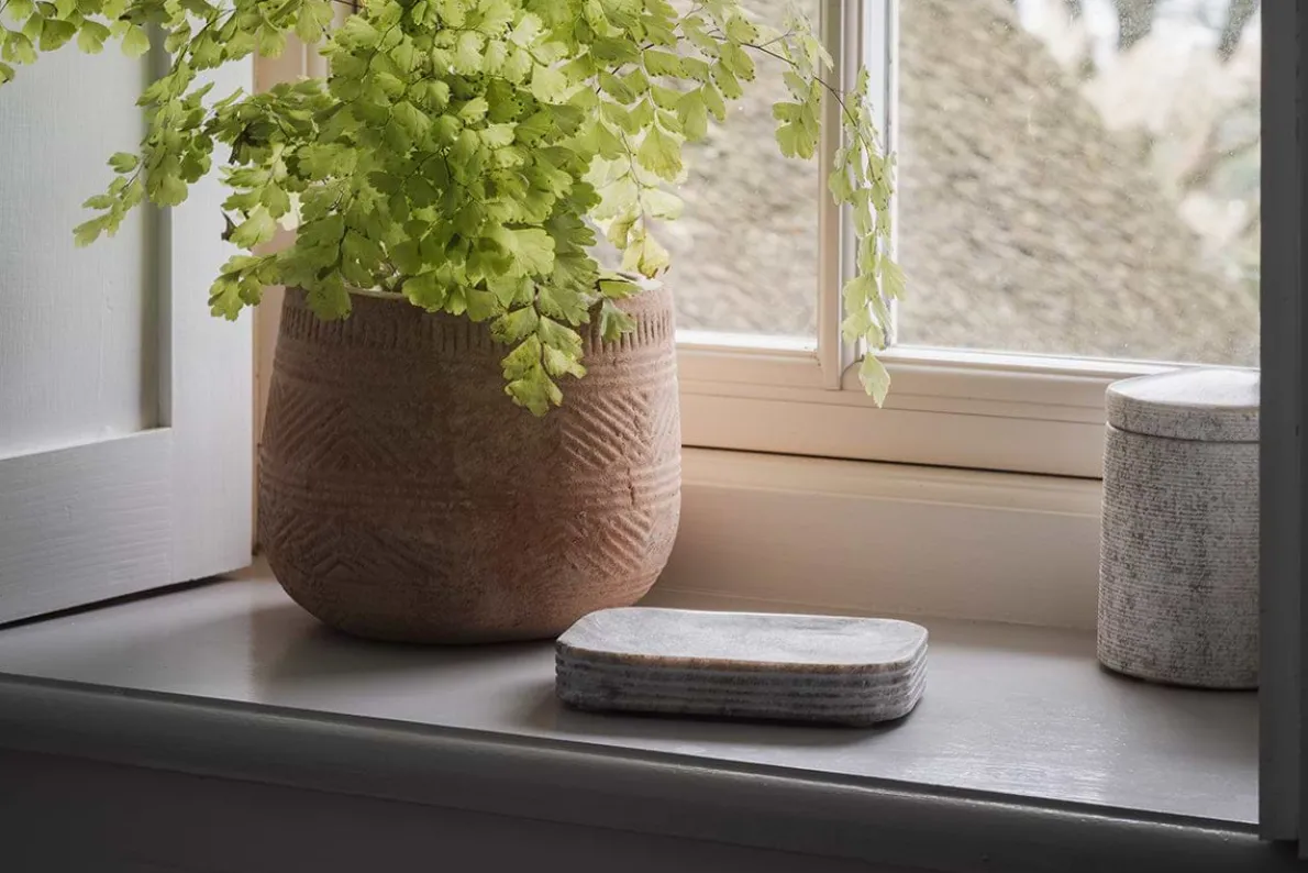 Asana Marble Soap Dish - Grey