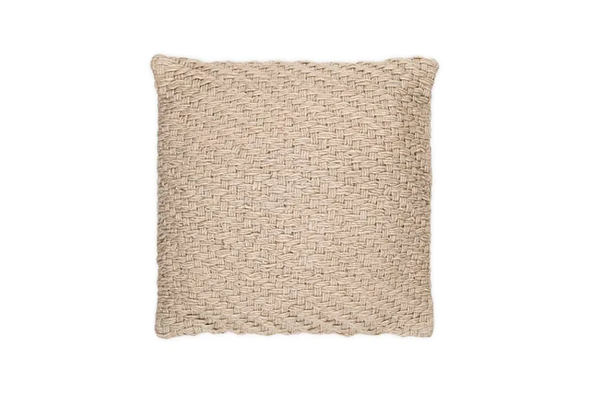 Atifa Cotton & Wool Cushion Cover - Natural