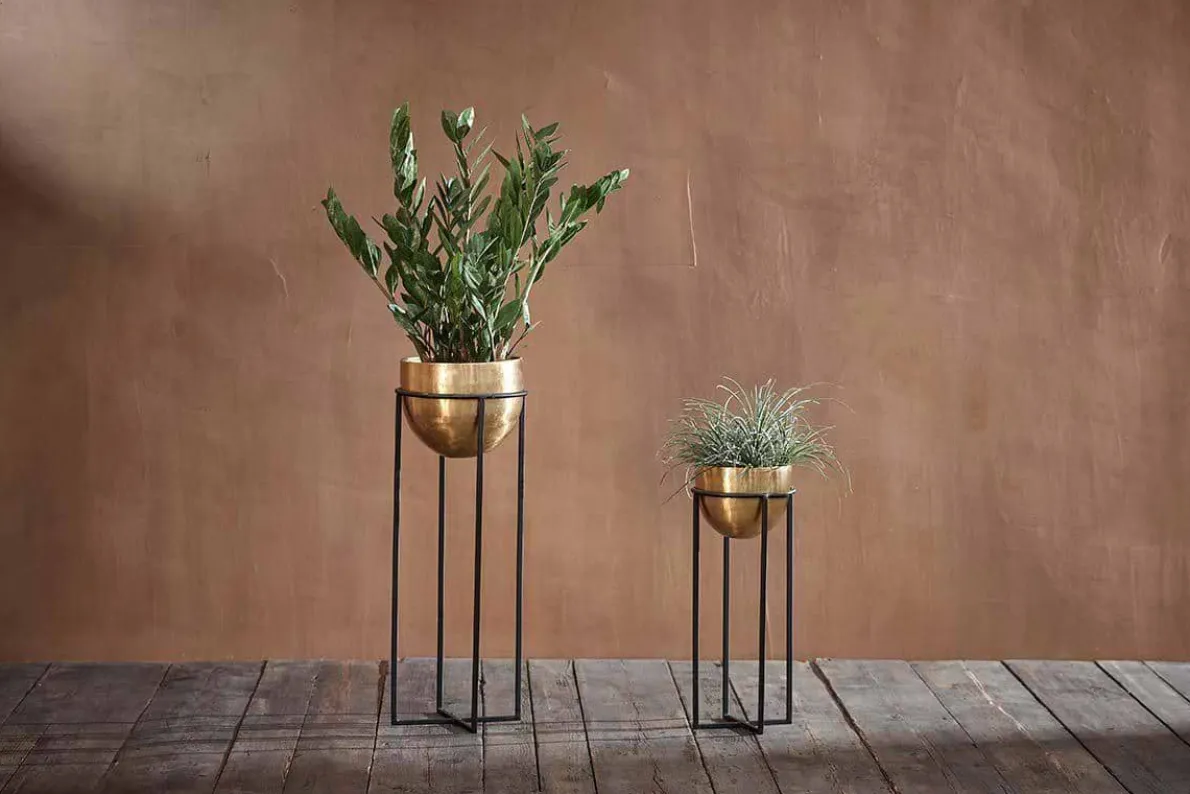 Atsu Brass Planter Stand