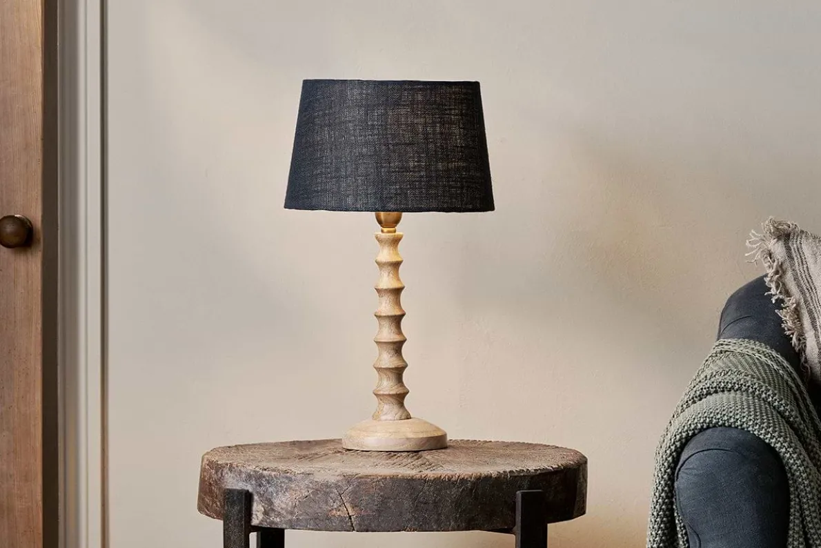 Avisa Mango Wood Bedside Table Lamp