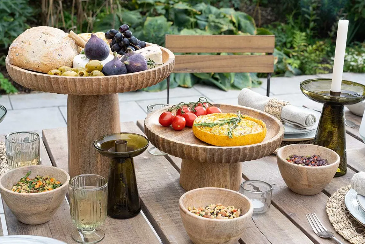 Avyn Recycled Glass Candle Holder - Forest Green