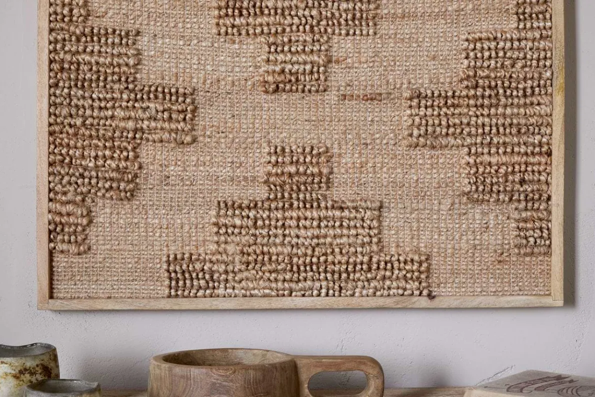 Bawal Wall Art - Cross - Natural