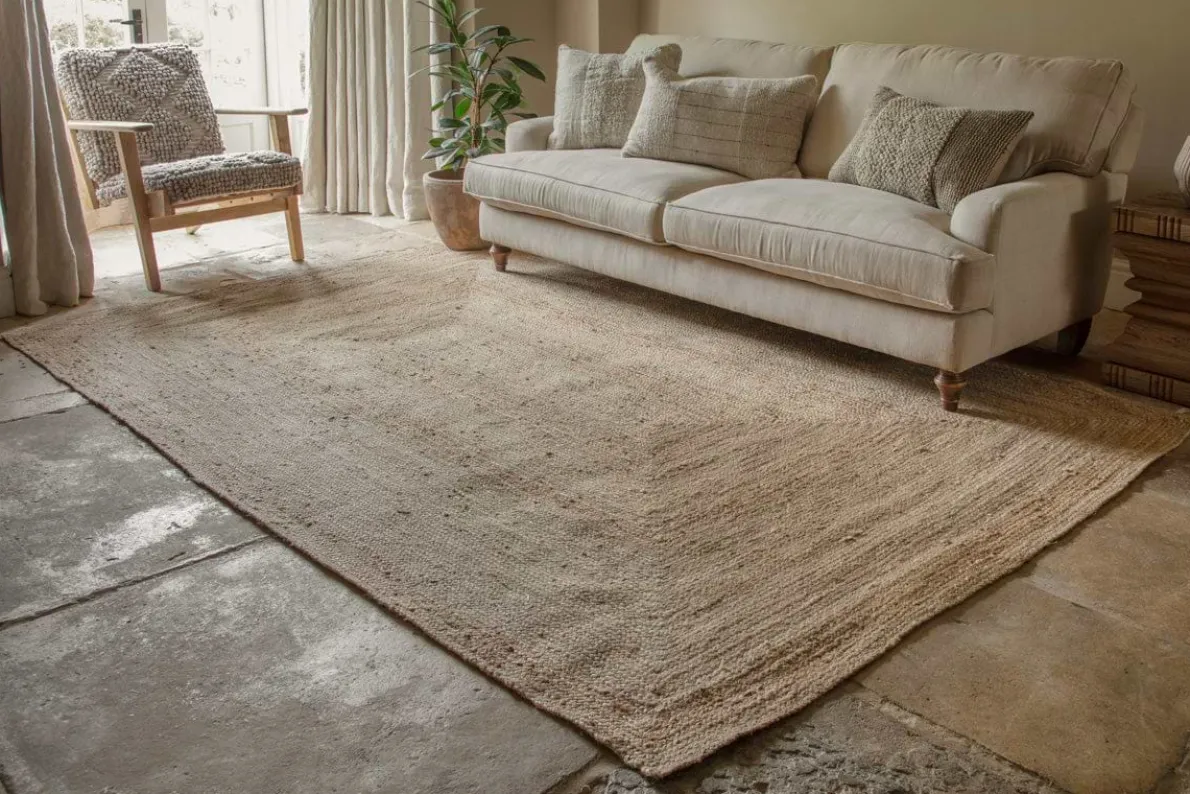 Braided Hemp Rug - Natural - Extra Large