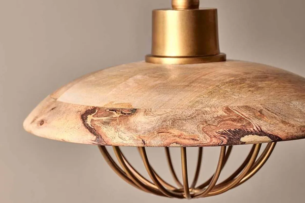 Chakai Wood & Metal Pendant - Small