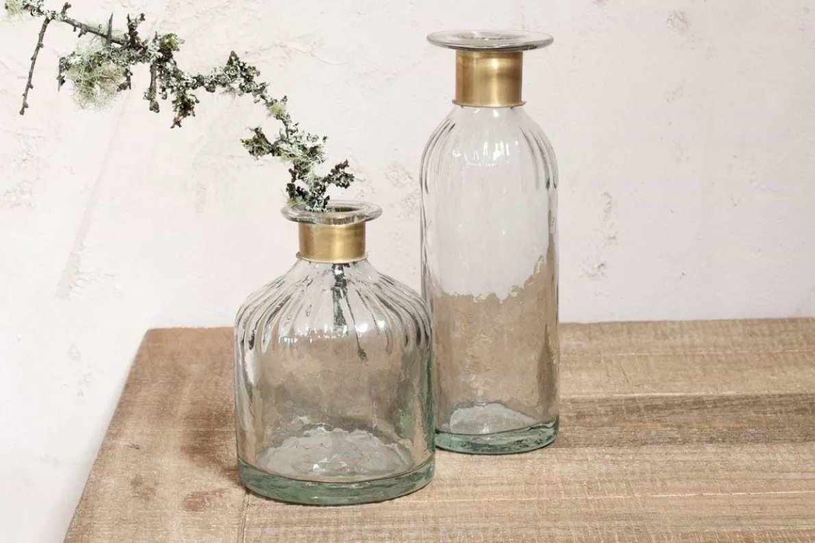 Chara Hammered Bottle - Lines - Small