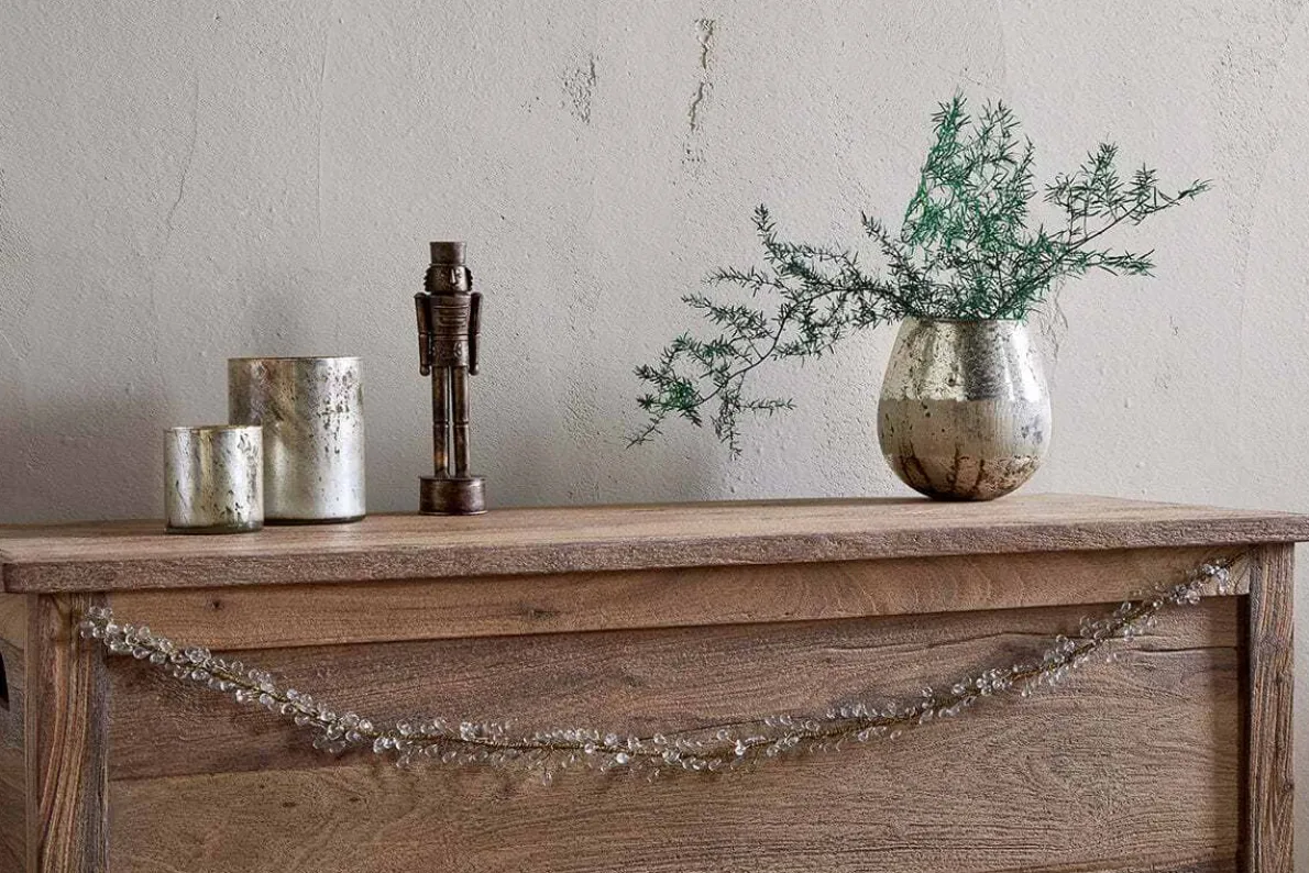 Danvi Glass Drop Garland - Brass & Clear