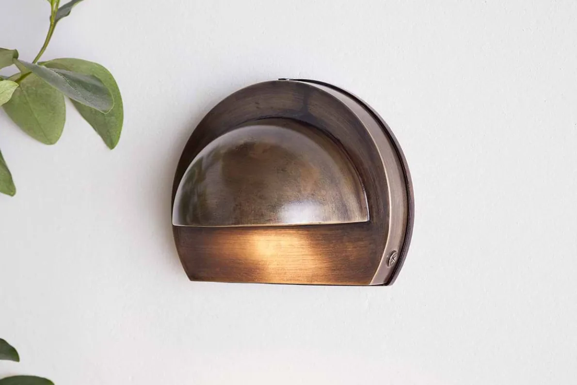 Datu Outdoor Wall Lamp - Antique Brass
