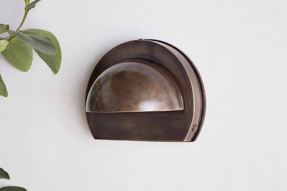 Datu Outdoor Wall Lamp - Antique Brass