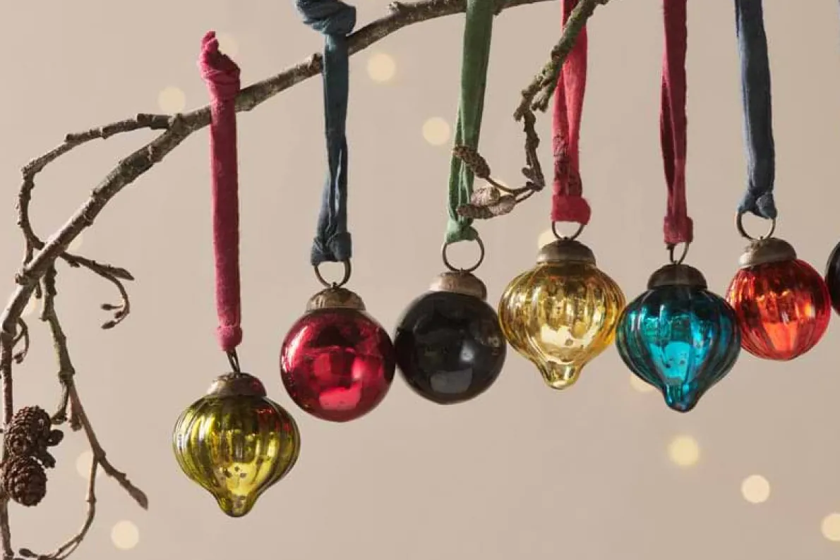 Dew Drop Baubles - Mixed Antique - (Set of 12)