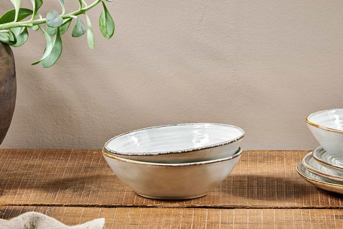 Dhanuk Ceramic Cereal Bowl - Cream