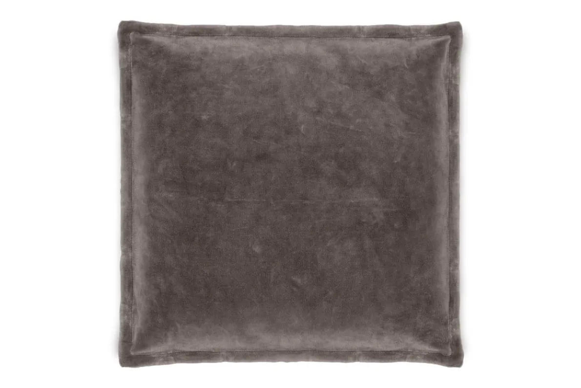 Dhara Velvet Cushion Cover - Charcoal