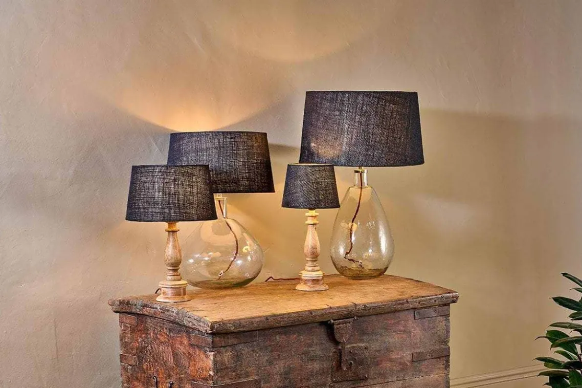 Dia Jute Lampshade - Ink
