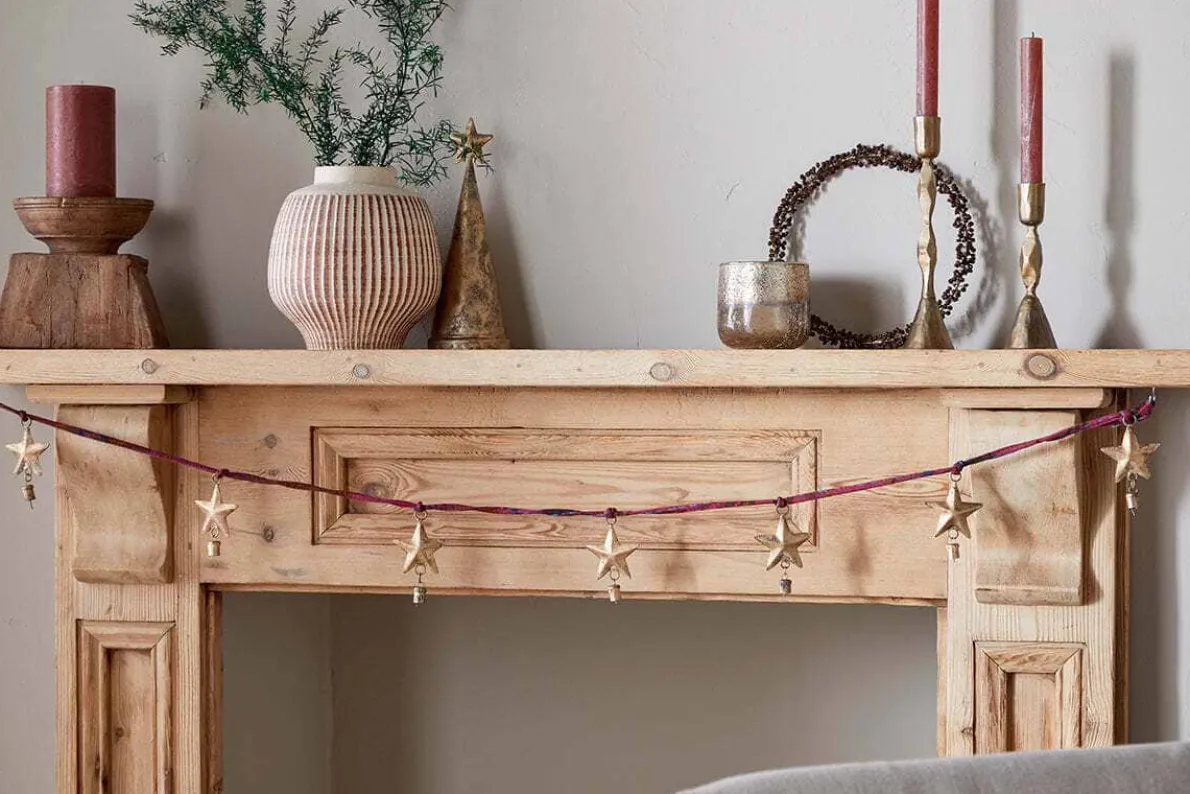 Didi Star Garland - Antique Brass