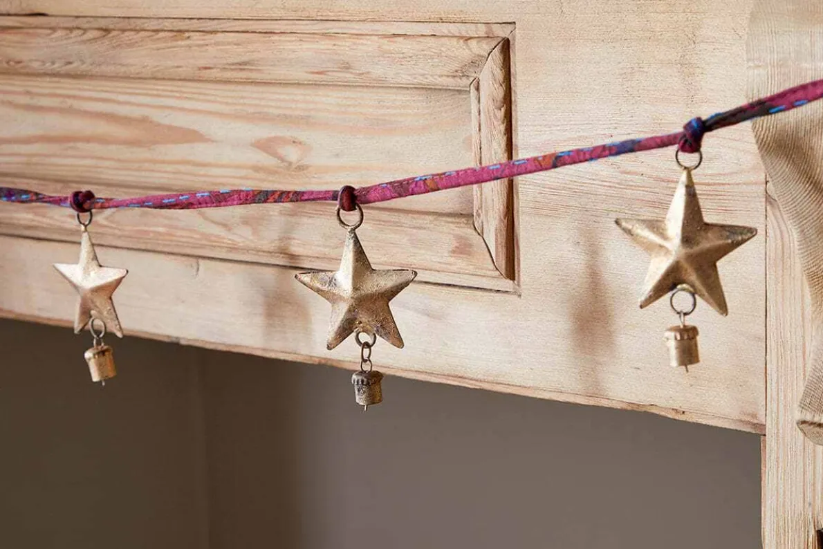 Didi Star Garland - Antique Brass