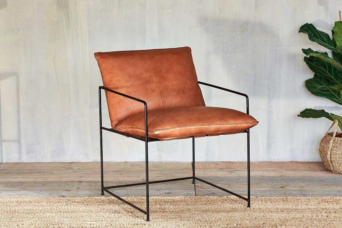 Durium Leather Lounger - Aged Tan