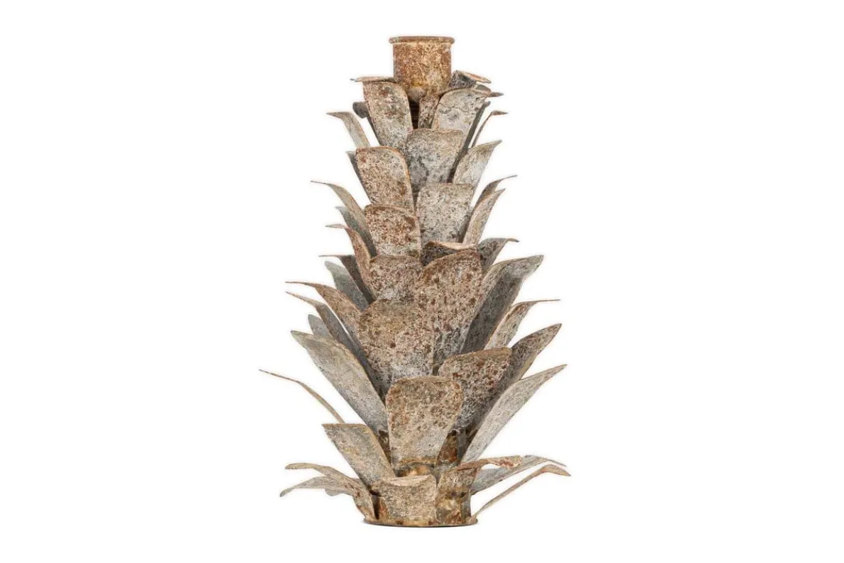 Elagalu Pine Cone Candle Holder - Zinc