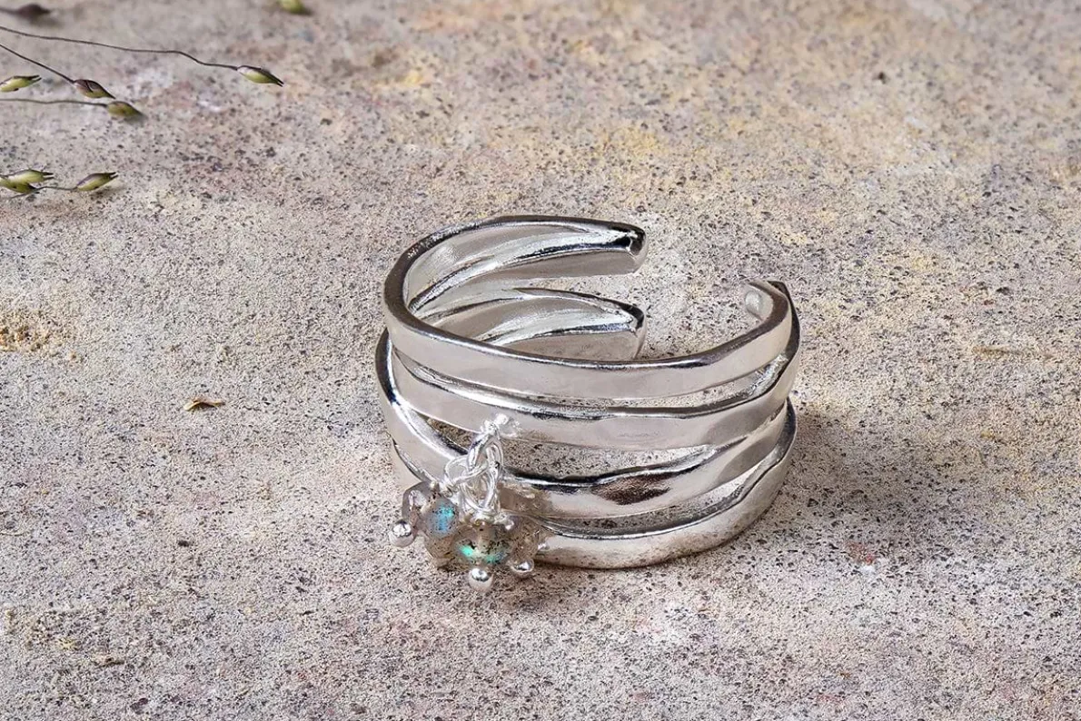 Elina Labradorite Ring - Silver