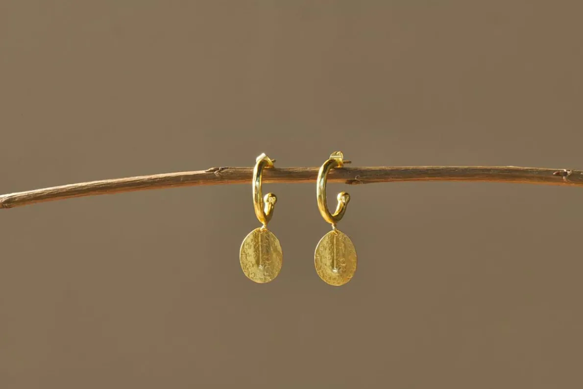 Esta Hoop Earrings - Gold  - One Size