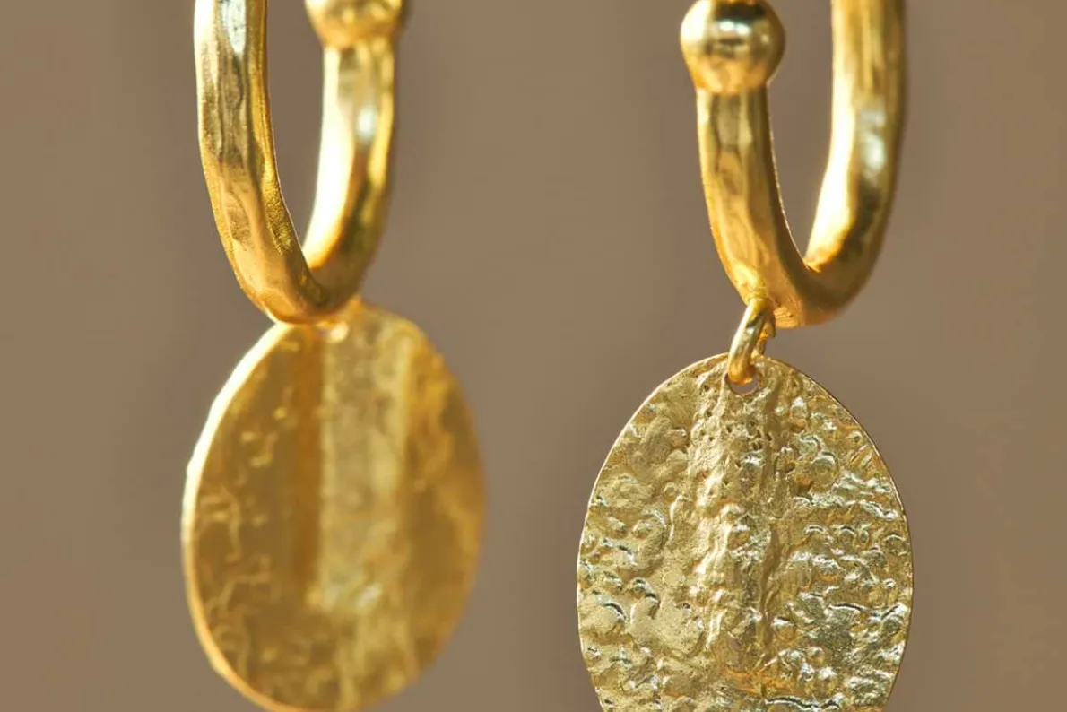 Esta Hoop Earrings - Gold  - One Size