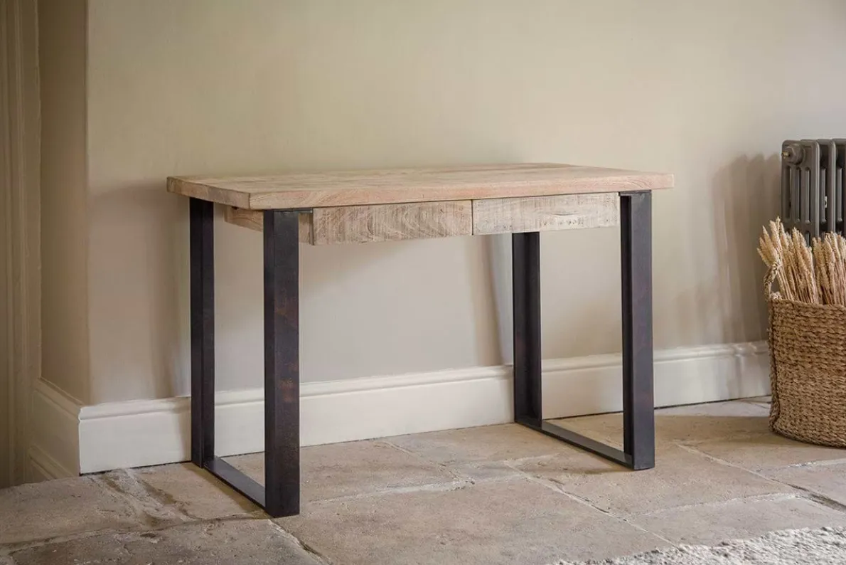 Fia Mango Wood Desk - Natural