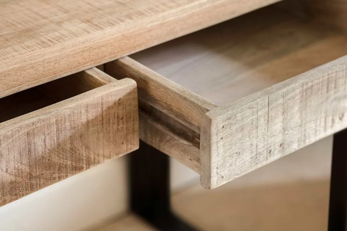 Fia Mango Wood Desk - Natural