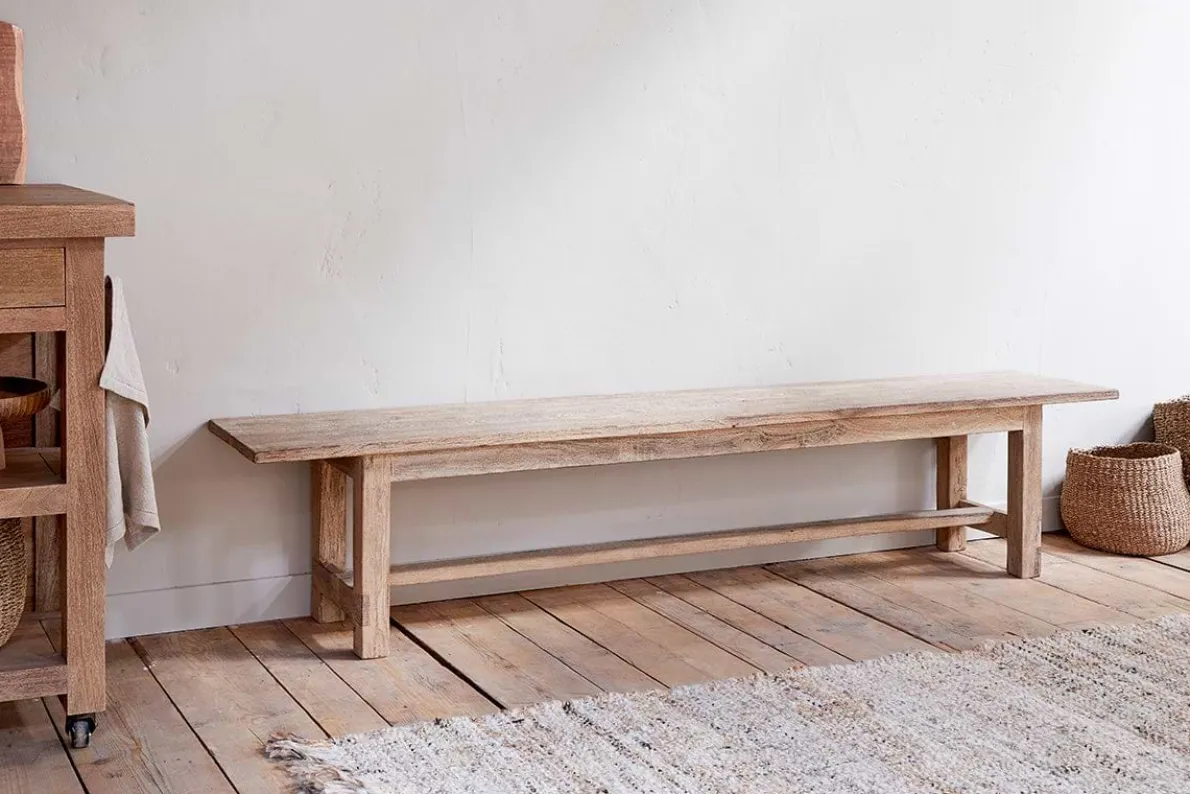 Fioni Reclaimed Wood Bench - Natural