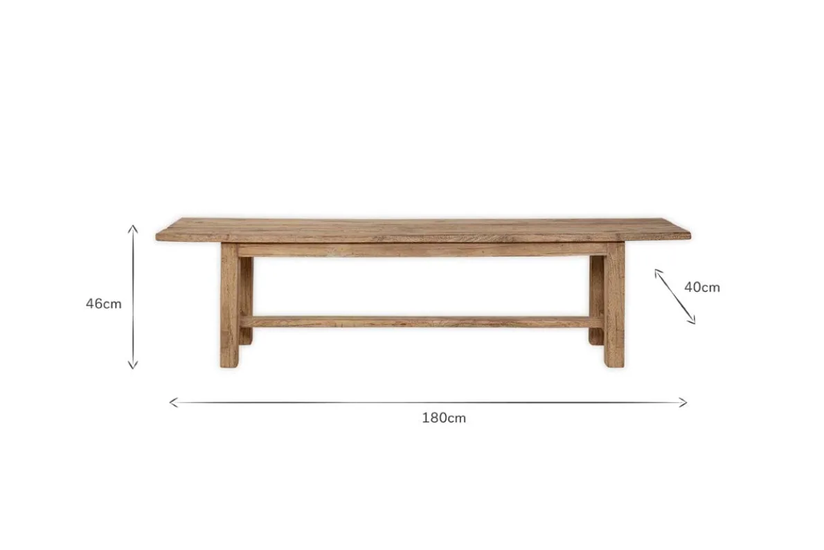Fioni Reclaimed Wood Bench - Natural