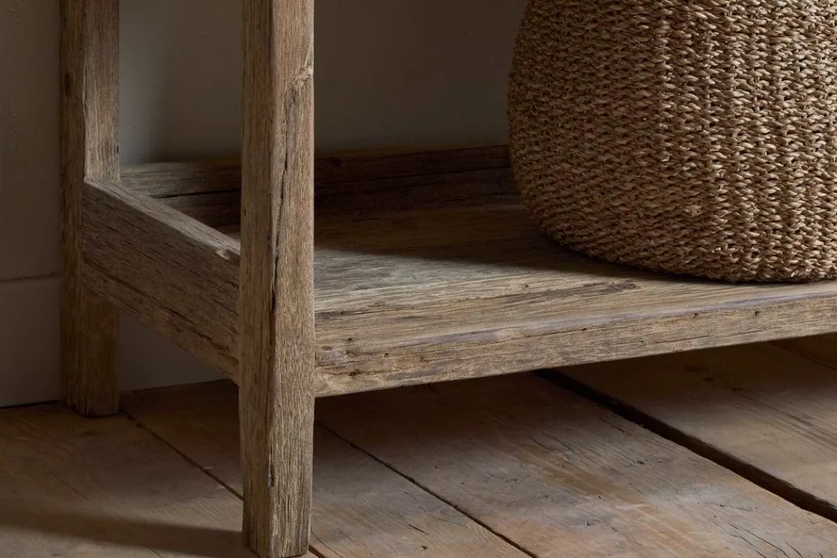 Ibo Reclaimed Wood Pantry Standing Shelves - Natural