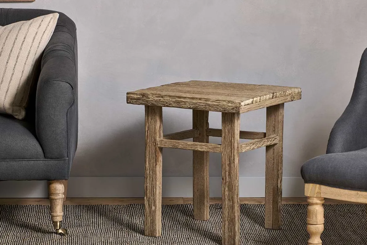 Ibo Reclaimed Wood Side Table - Natural