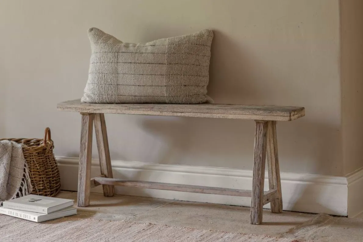 Ibo Reclaimed Wood Long Bench - Natural