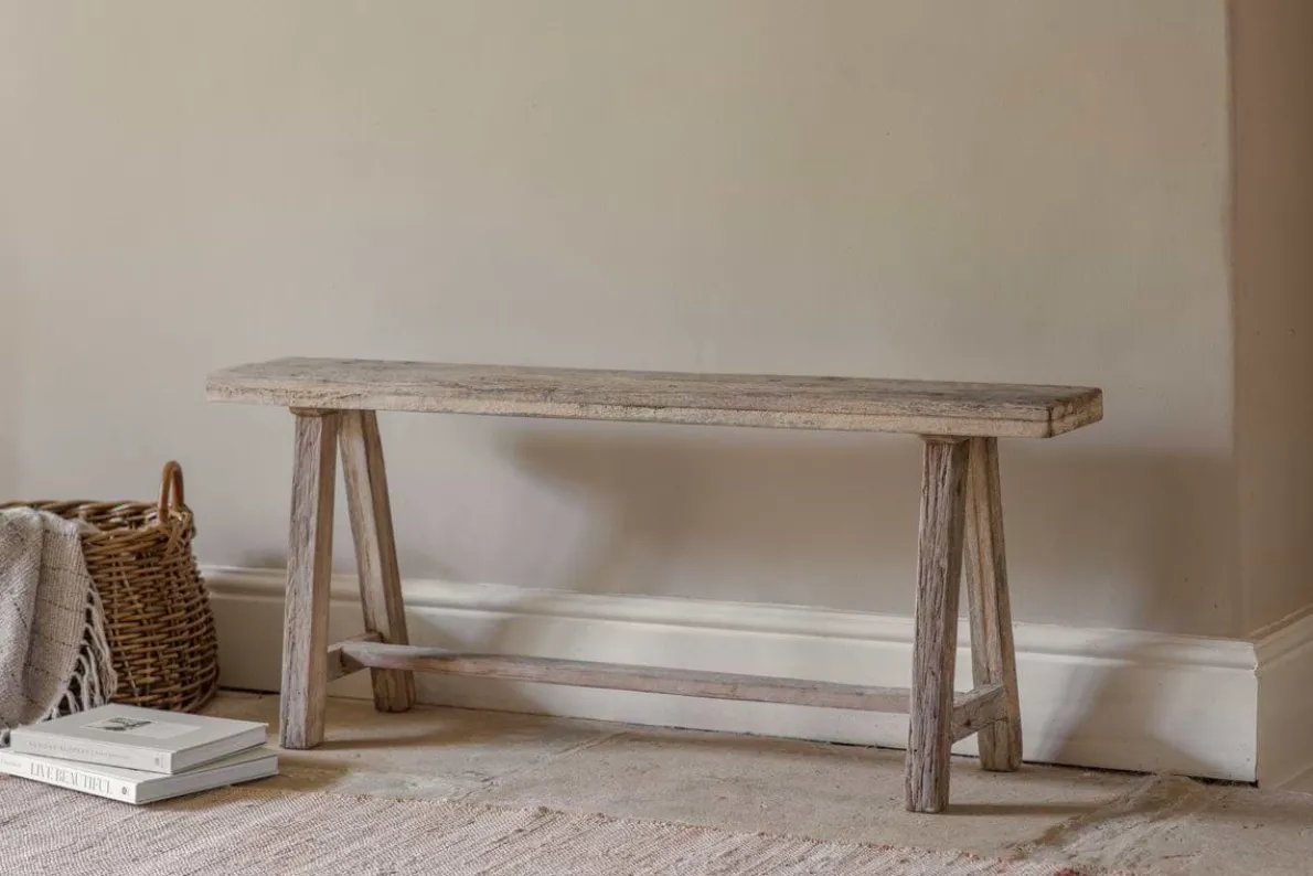 Ibo Reclaimed Wood Long Bench - Natural