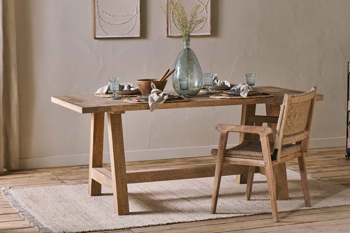 Indali Mango Wood Dining Table - Natural
