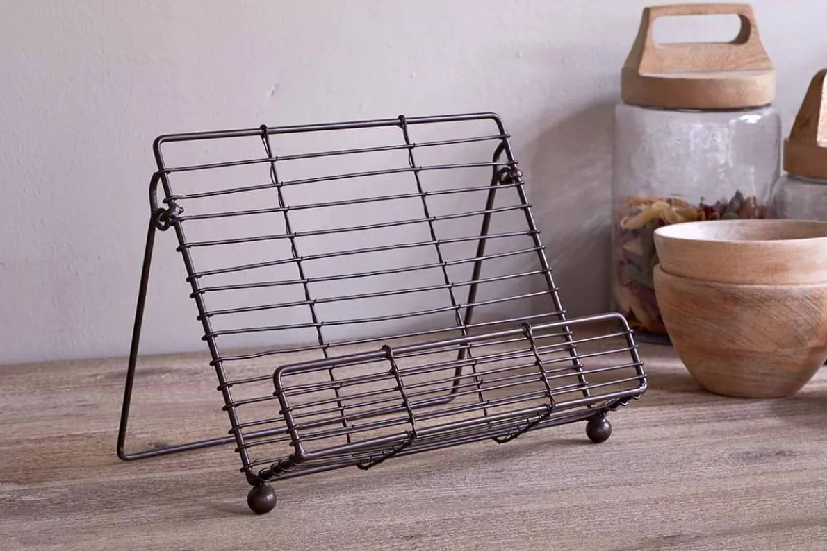 Inkollu Wire Bookstand - Aged Brass