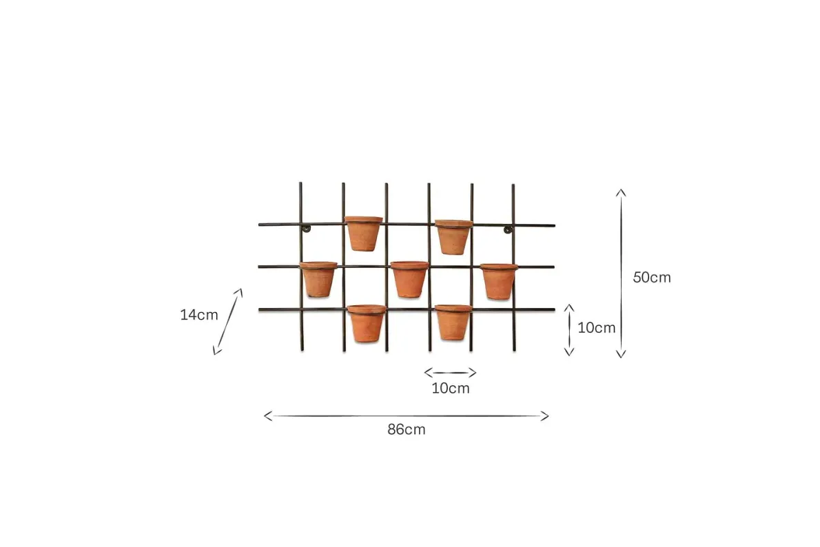 Jara Terracotta Wall Hung Planter