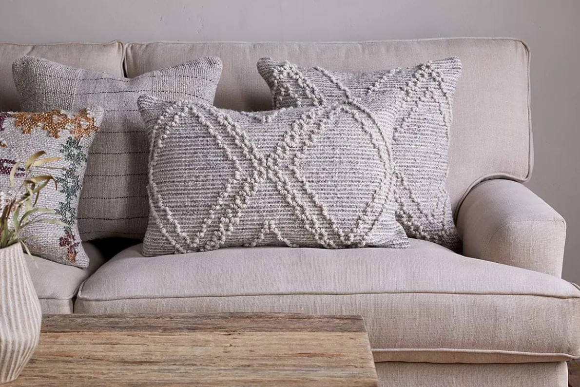 Juliyet Cotton & Wool Cushion Cover - Natural