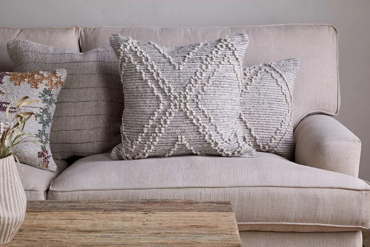 Juliyet Cotton & Wool Cushion Cover - Natural