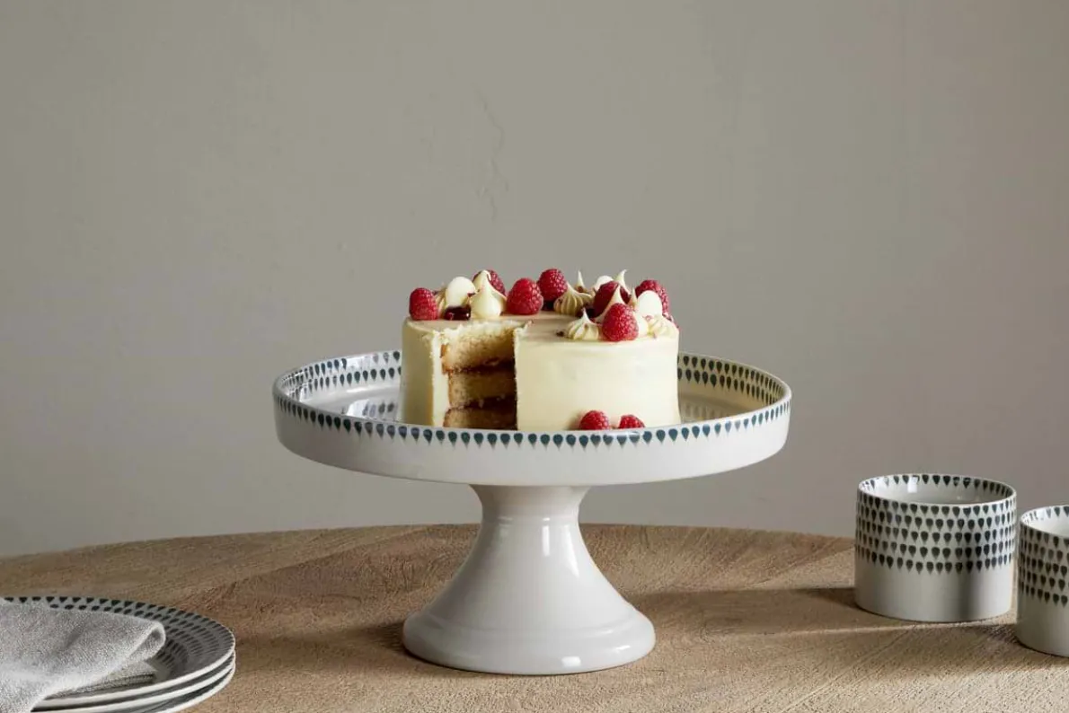 Juniper Drop Ceramic Stand - Cream & Juniper