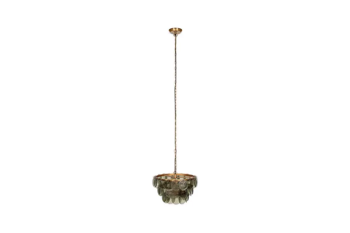 Kagitha Recycled Glass Chandelier - Green