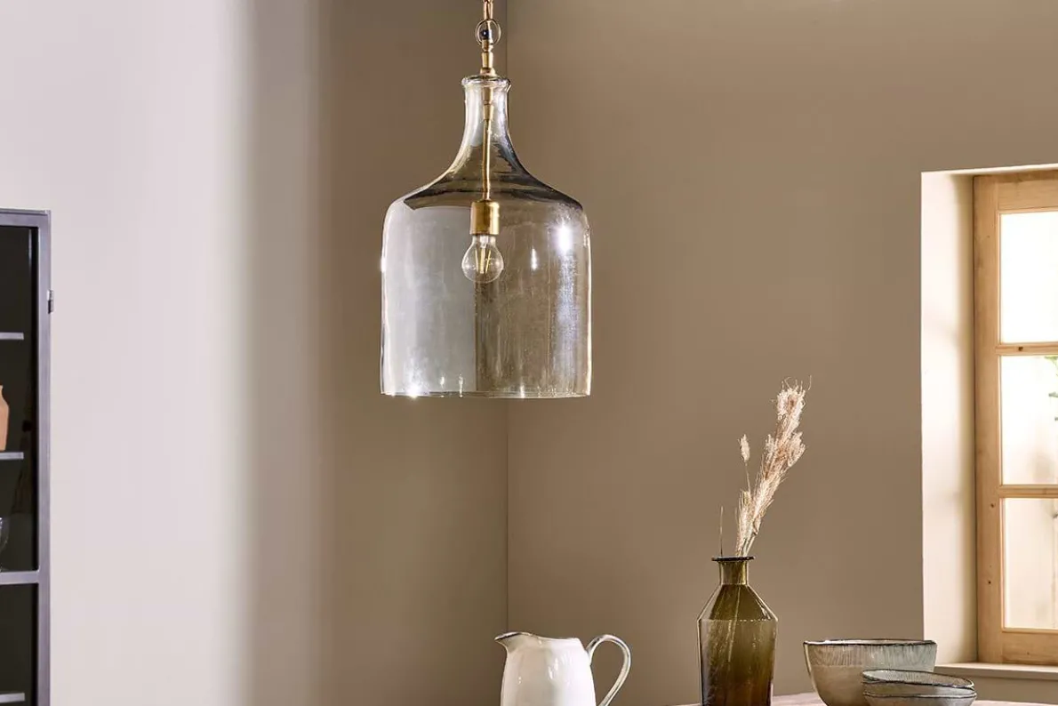 Kalsi Recycled Glass Pendant Light - Lustre - Large