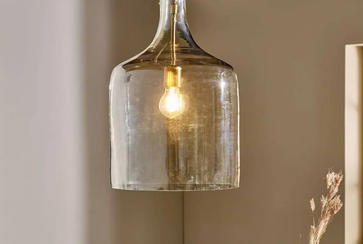 Kalsi Recycled Glass Pendant Light - Lustre - Small