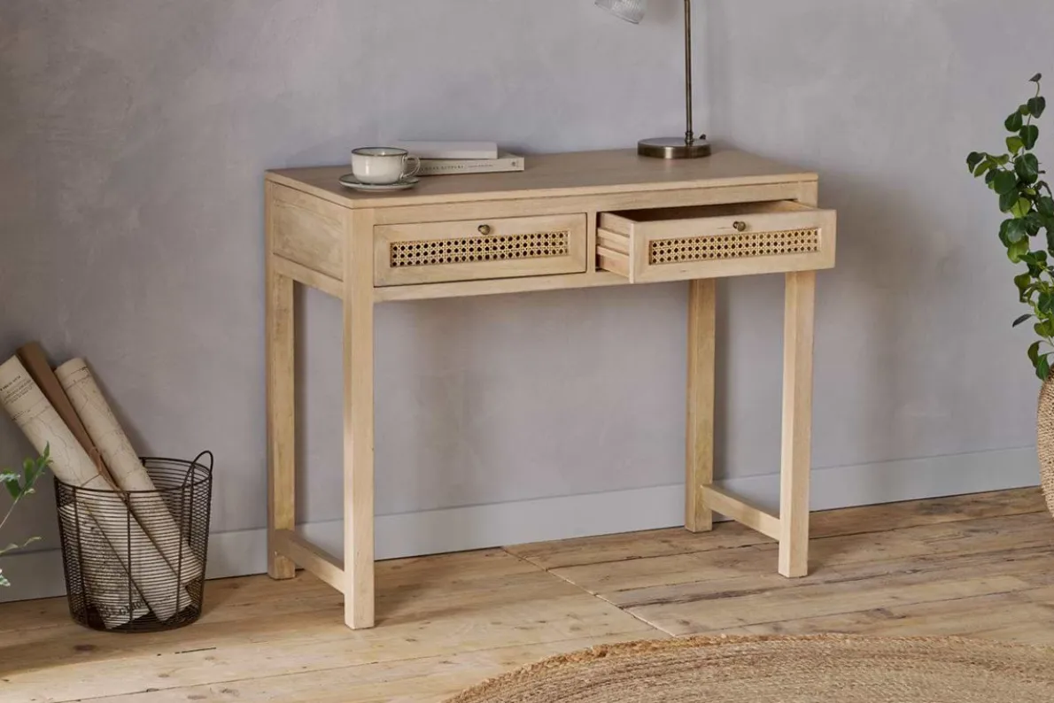 Kanz Mango Wood Writing Desk - Natural