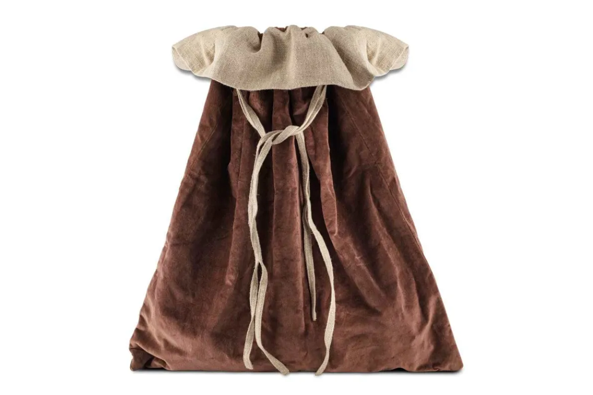 Karru Cotton Velvet Sack - Rich Mocha